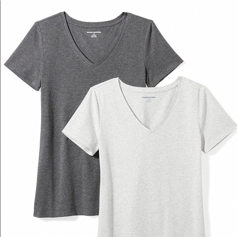 Amazon Essential Women’s Short Sleeve V-Neck Tees